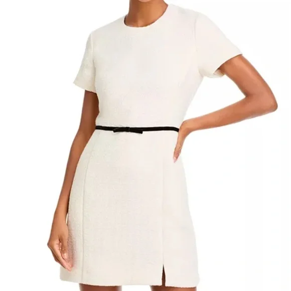 French Connection | Dresses | French Connection Cream Mini Dress With Black  Accent | Poshmark